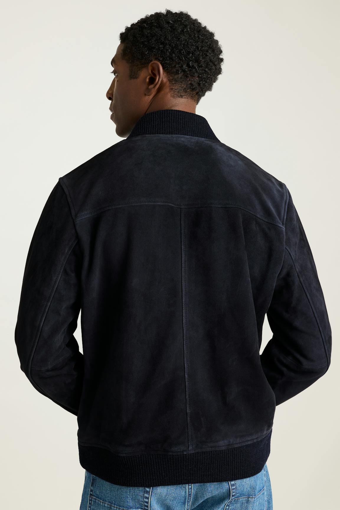 The Suede Bomber Jacket