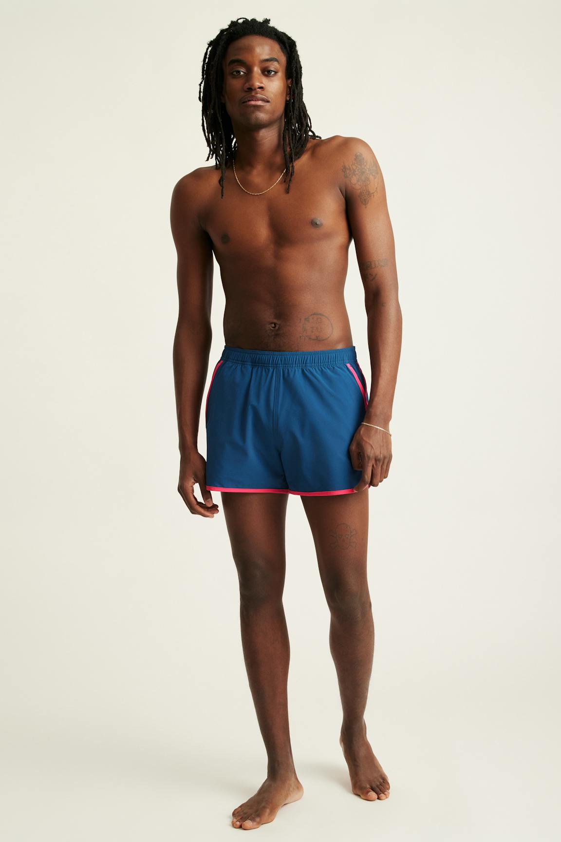 Throwback Swim Trunks
