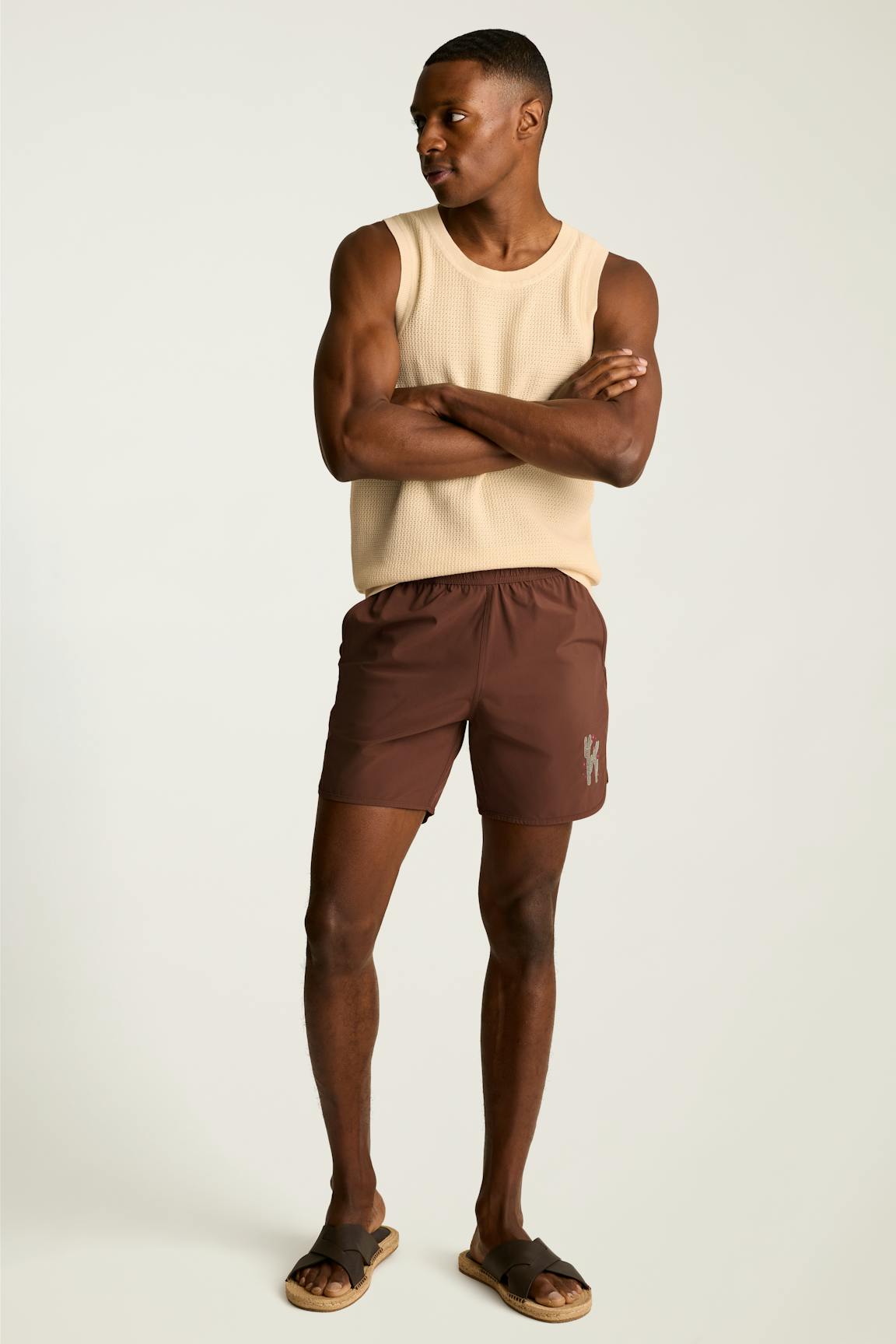 Throwback Swim Trunks
